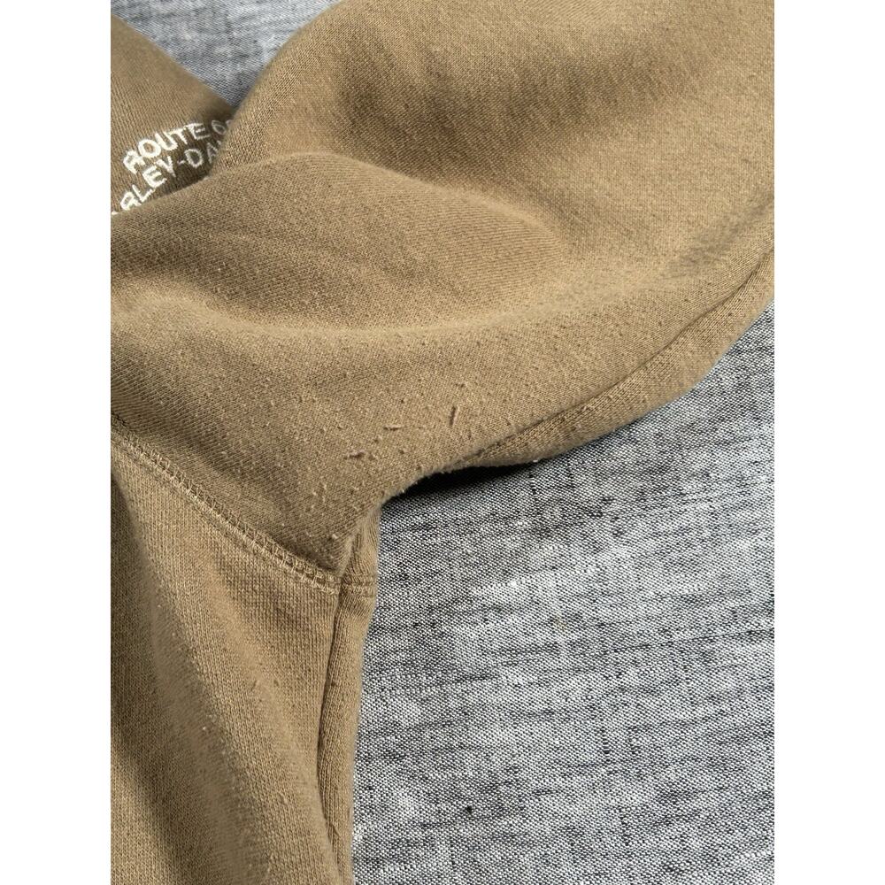 Harley Davidson Sweatshirt Zip Hoodie Womens Large Cotton Blend Route 66 Ruffles - Picture 5 of 13